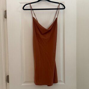 Glassons cowl neck tie-back mini dress